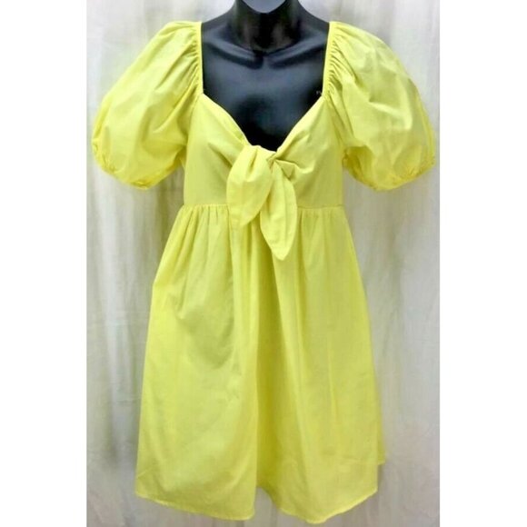 Wild Fable Dress Medium Yellow Empire New - Picture 1 of 5